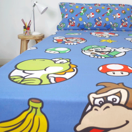 Super Mario Bros sheets set bed 90cm - Image 5
