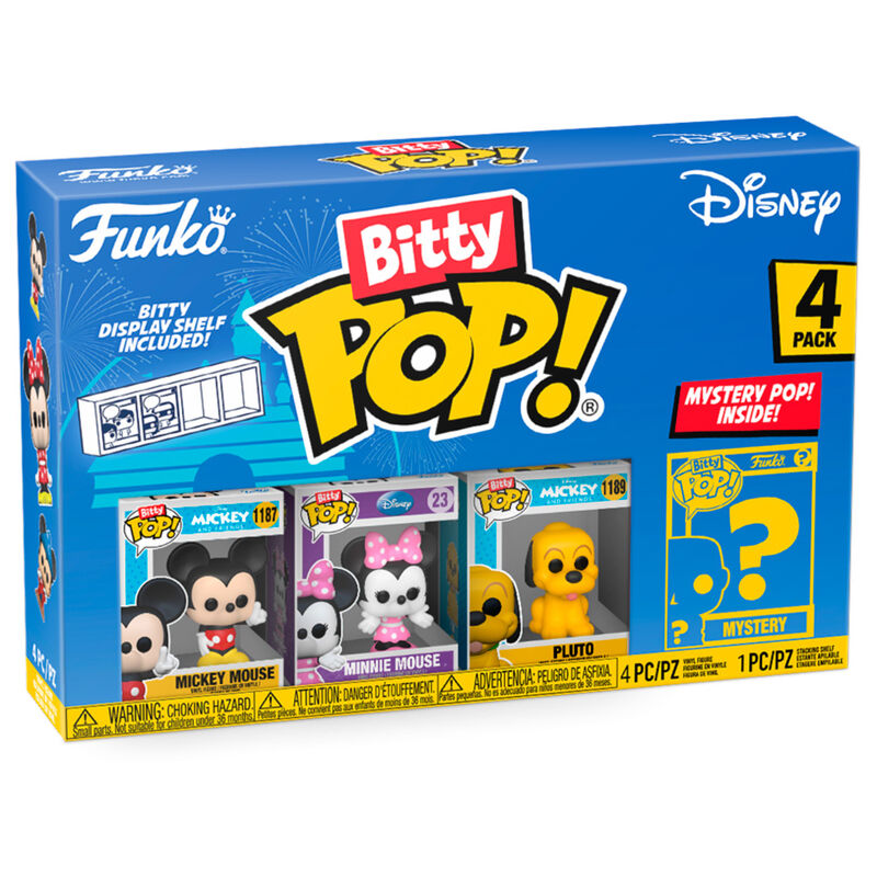 Blister 4 figures Bitty POP Disney Mickey