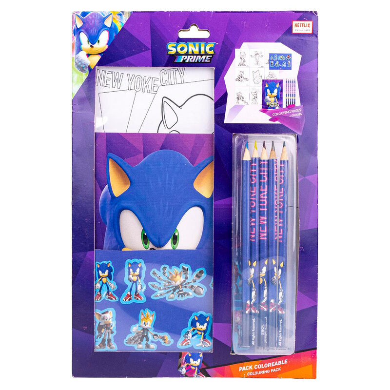 Sonic Prime Colouring stationery set - Image 3