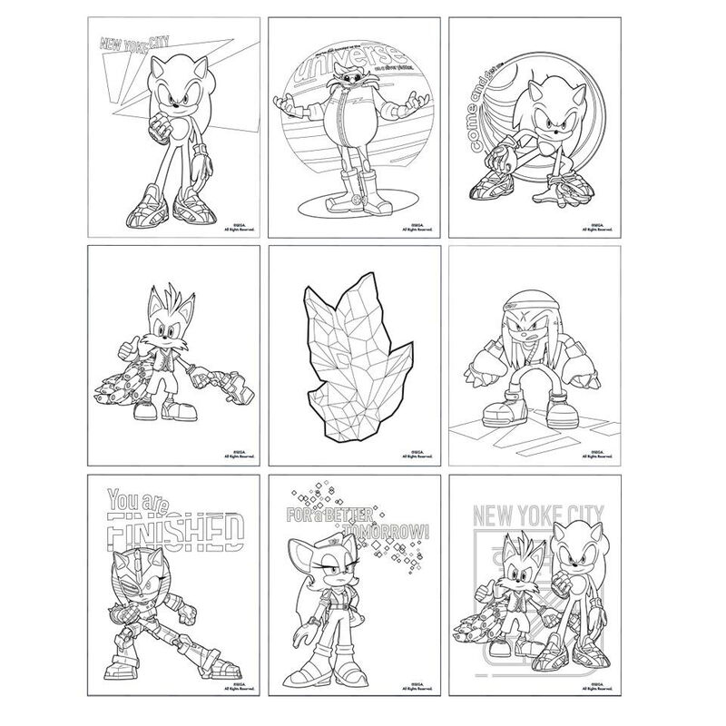 Sonic Prime Colouring stationery set - Image 4