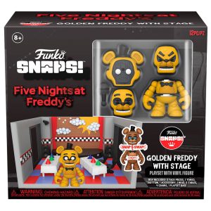 Snaps! playset figure Five Nights at Freddys Golden Freddy with Stage