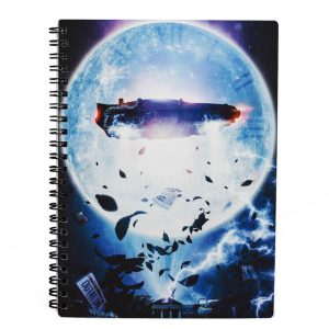 Back to the Future BTTF Delorean 3D notebook