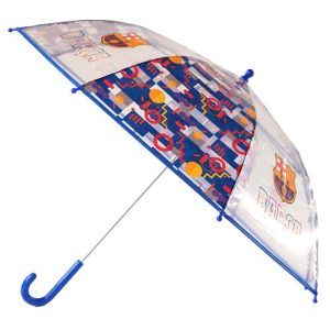 F.C Barcelona manual transparent umbrella 48cm