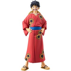 One Piece The Grandline Series Wanokuni Yukata Monkey D Luffy figure 16cm