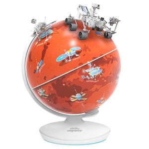 English Planet Mars Interactive globe