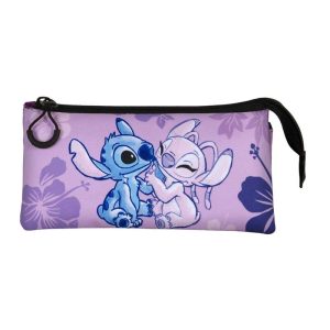 Disney Stitch Stitch & Angel triple pencil case