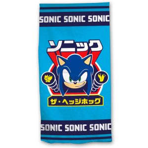 Sonic The Hedgehog microfibre beach towel