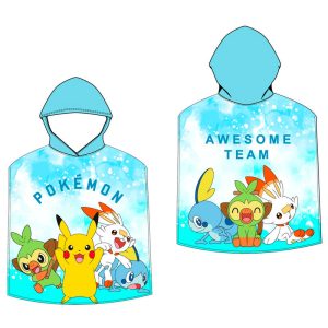 Pokemon microfibre poncho towel