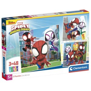 Marvel Spidey and His Amazing Friends puzzle 3x48pcs