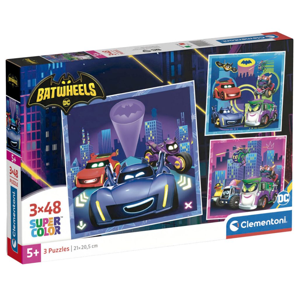 DC Comics Batwheels puzzle 3x48pcs
