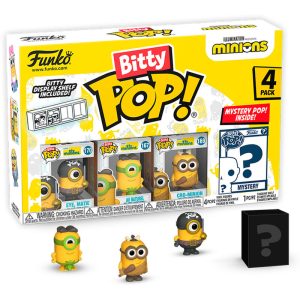 Blister 4 figures Bitty POP Minions