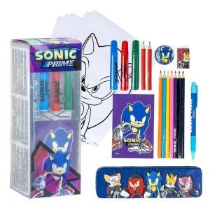 Sonic Prime colouring stationery set