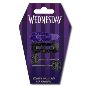 Wednesday blister 4 hair clips