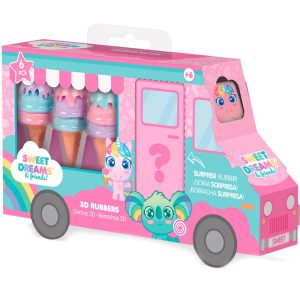 Sweet Dreams shaped erasers