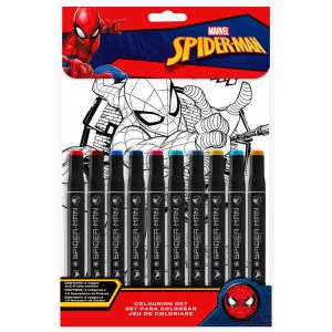 Marvel Spiderman stationery paint by numbers set