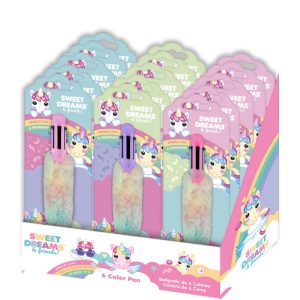 Sweet Dreams 6 colors fluffy pen assorted