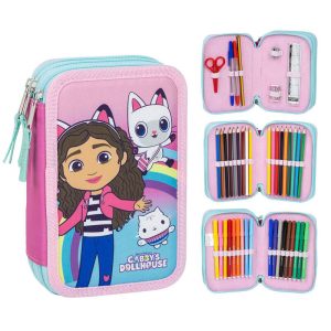 Gabbys Doll triple pencil case