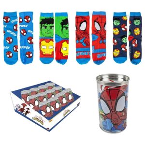 Marvel Spidey Money box 4 pairs of socks