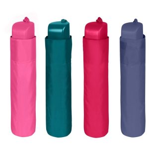 Manual folding plain colour umbrella assorted 54cm