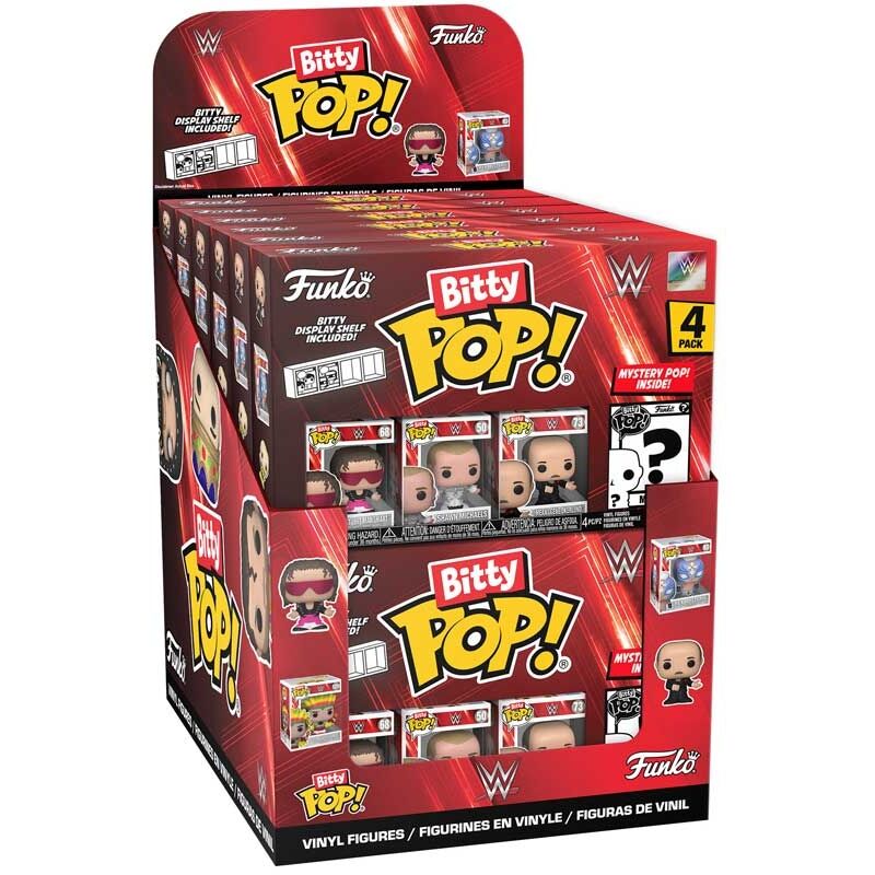 Assorted Blister 4 figures Bitty POP WWE
