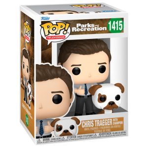 POP figure Parks and Recreation Chris Traeger with Champion