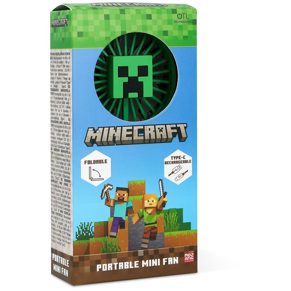 Minecraft 3D foldable portable mini fan - Image 6