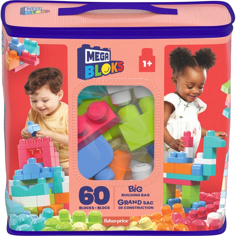 Mega Bloks Pink Bag 60pcs - Image 3