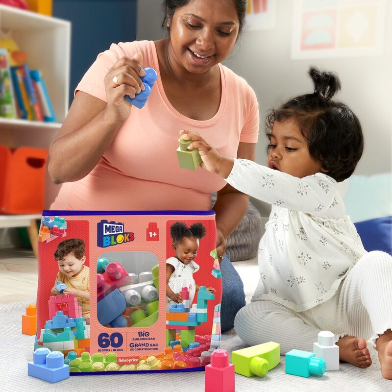 Mega Bloks Pink Bag 60pcs - Image 6