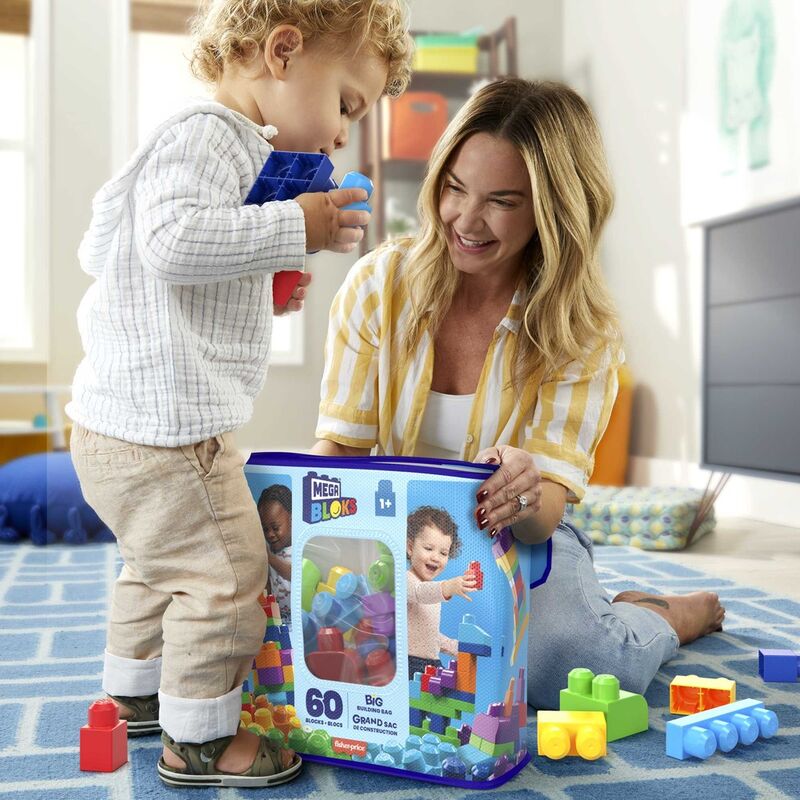 Mega Bloks Blue Bag 60pcs - Image 6