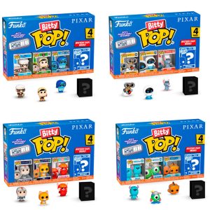 Assorted Blister 4 figures Bitty POP Disney Pixar