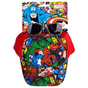 Marvel Avengers set cap + sunglasses