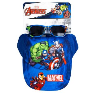 Marvel Avengers set cap + sunglasses
