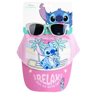 Disney Stitch set cap + sunglasses