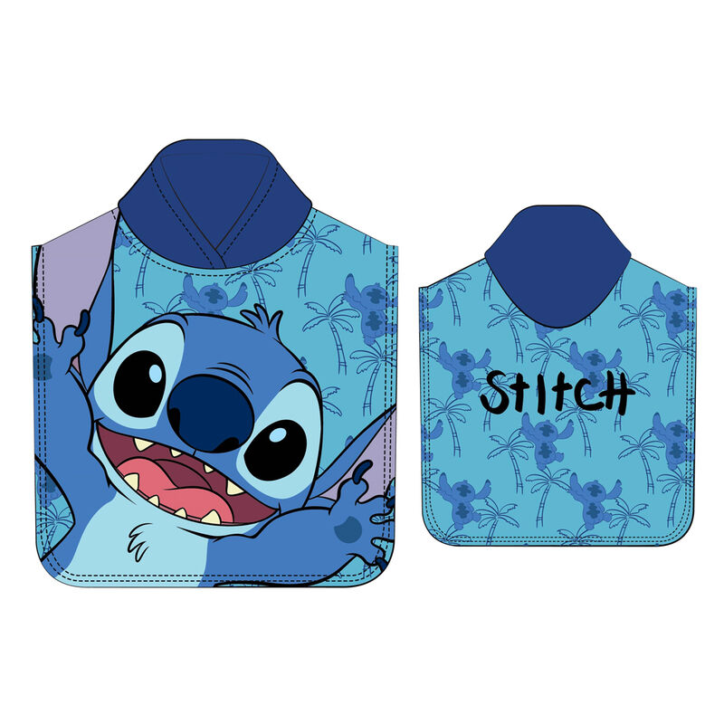 Disney Stitch microfibre poncho towel