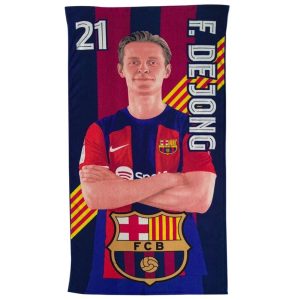 FC Barcelona Dejong microfibre beah towel