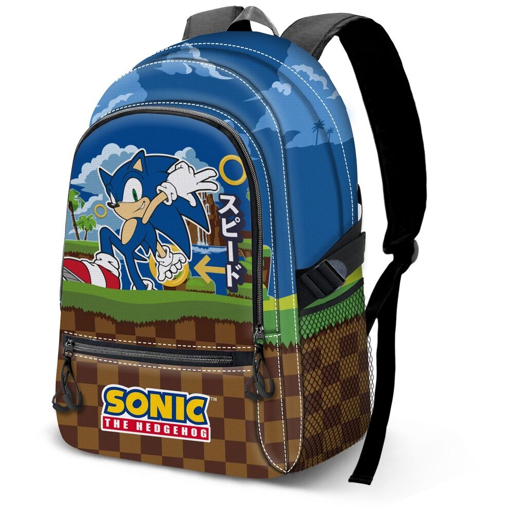 Sonic the Hedgehog Greenhill adaptable backpack 44cm