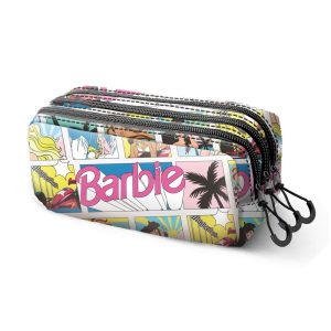 Barbie Comic triple pencil case
