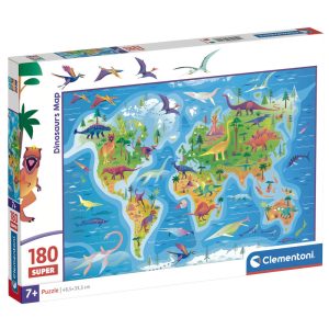 Dinosaurs Map super puzzle 180pcs