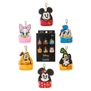 Loungefly Disney Mickey and Friends assorted Mystery mini backpack keychain