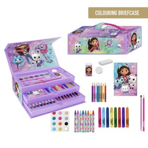 Gabbys Doll House colouring stationery case