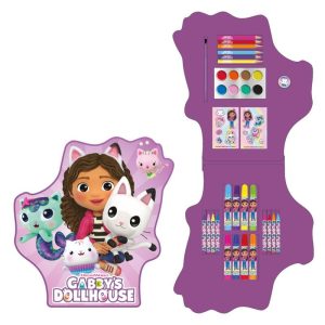 Gabbys Doll House colouring set