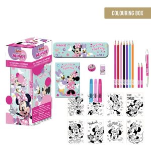 Disney Minnie colouring stationery set