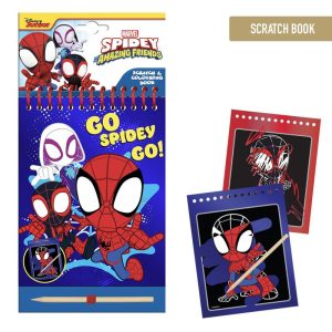 Marvel Spidey Amazing Friends scratch stationery set
