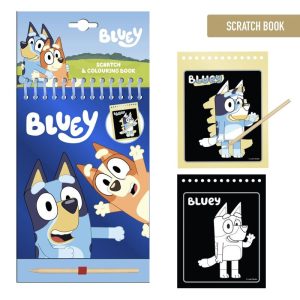 Bluey scratch stationery set