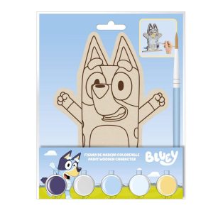 Bluey colouring figure
