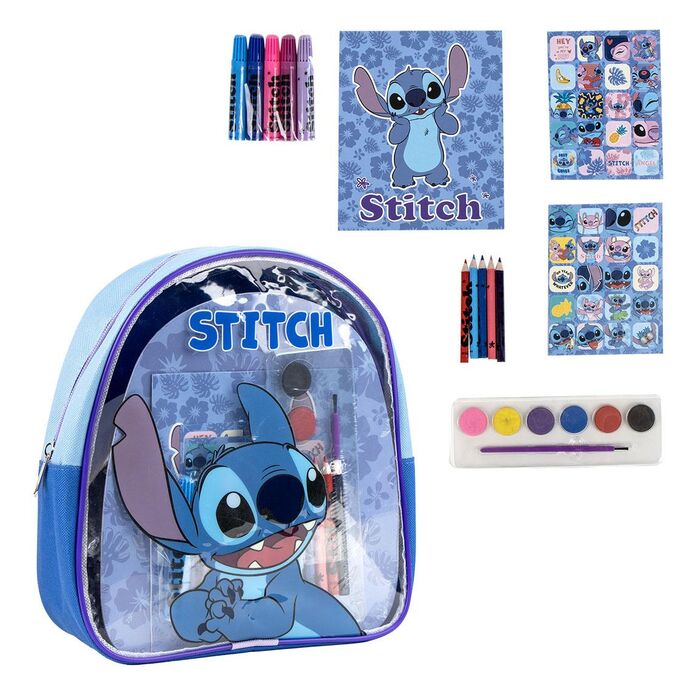 Disney Stitch backpack stationery set