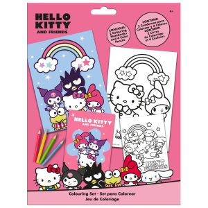 Hello Kitty and Friends colouring set