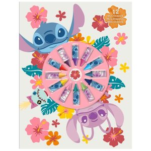 Disney Stitch Notebook + 12 mini crayons