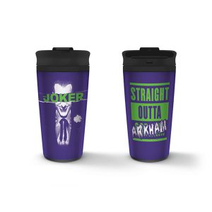 DC Comics Joker Arkham metal tumbler