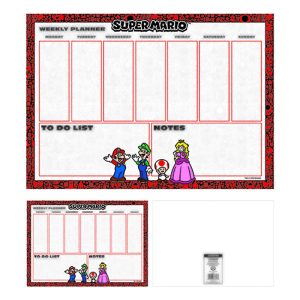 Super Mario Bros A4 Weekly planner